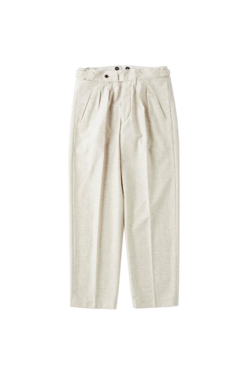 242OJ-PT05 - DOUBLE-PLEATED SMARTY TROUSER – OLD JOE BRAND KOREA