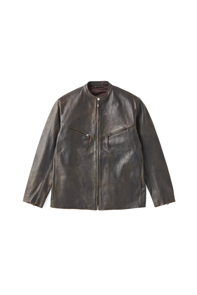 242OJ-JK18 - PATINA HORSE-HIDE BROOKS JACKET – OLD JOE BRAND 242OJ-JK18 - PATINA HORSE-HIDE BROOKS JACKET – OLD JOE BRAND