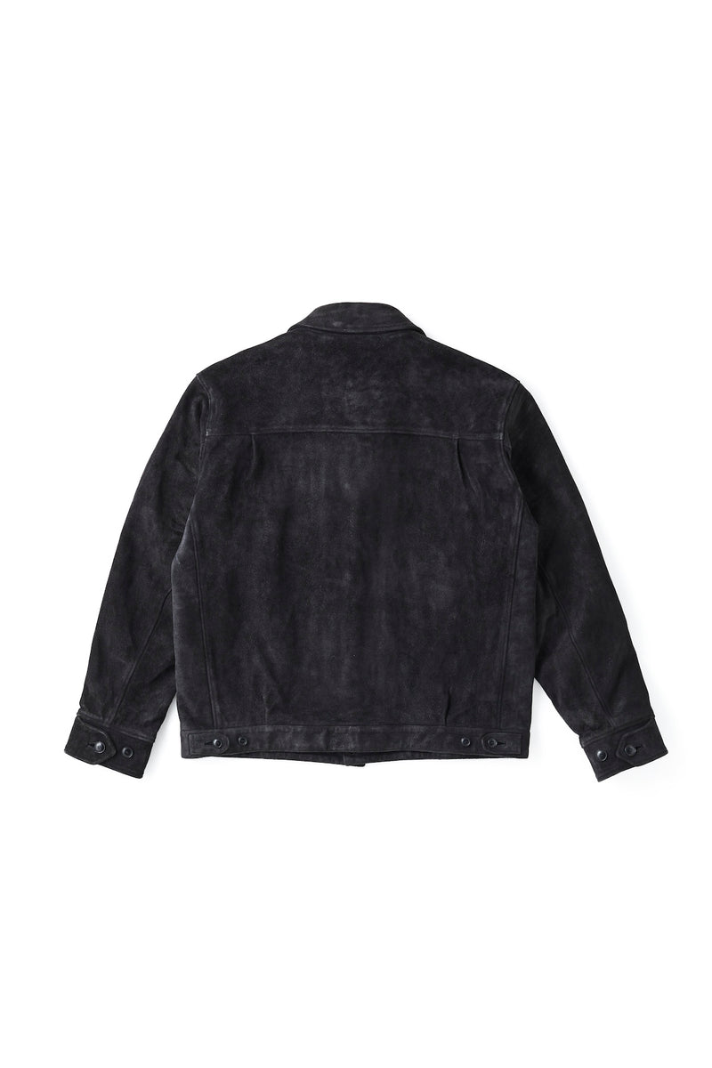 242OJ-JK28 - PATINA HORSE-HIDE JEAN JACKET (ROUGH OUT) – OLD