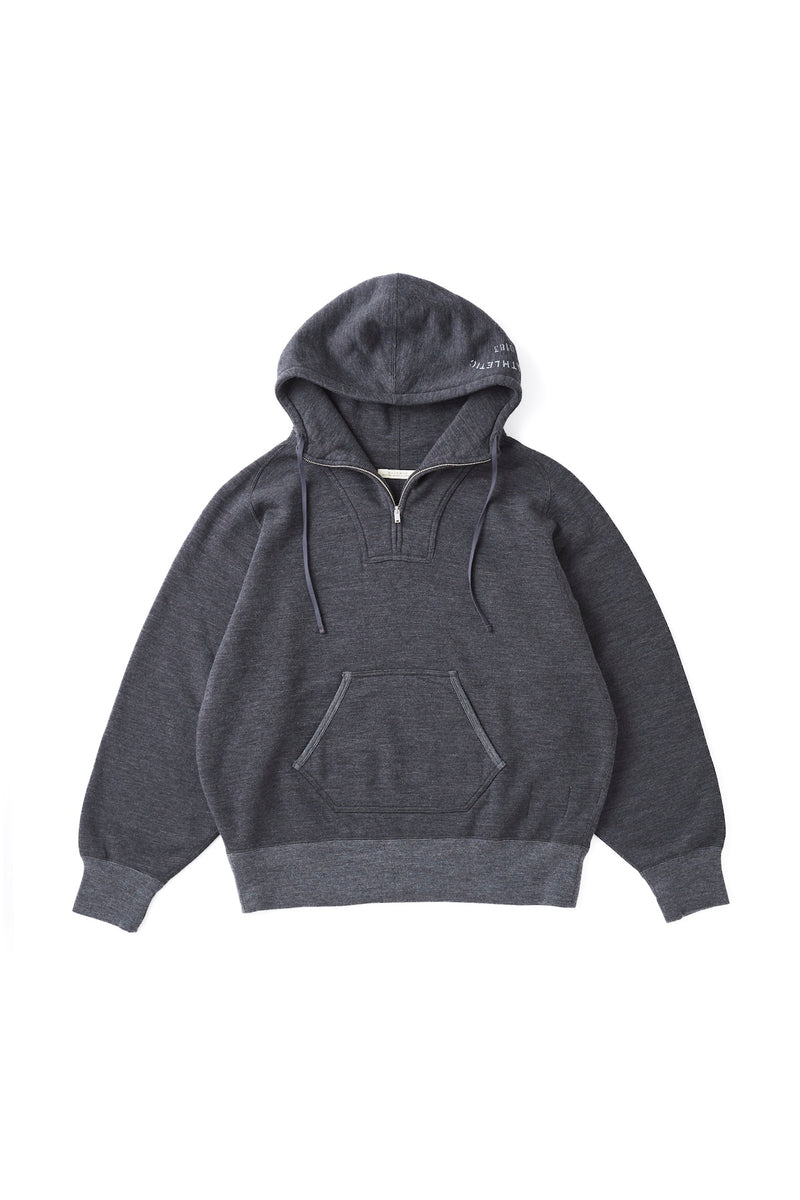 242OJ-CT02 - QUATER ZIP ATHLETIC HOODIE – OLD JOE BRAND KOREA