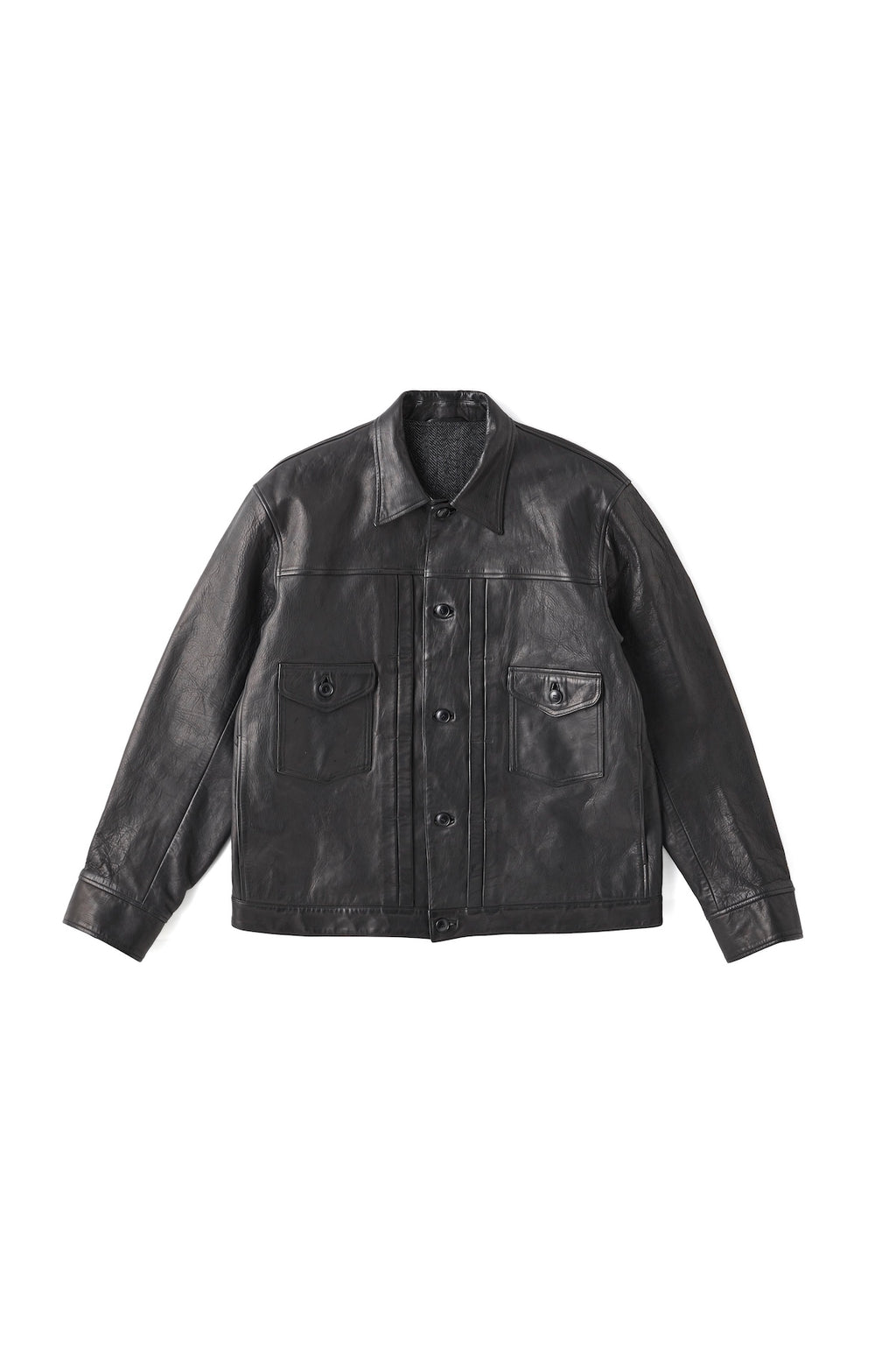 252OJ-JK18 - PATINA HORSE-HIDE JEAN JACKET