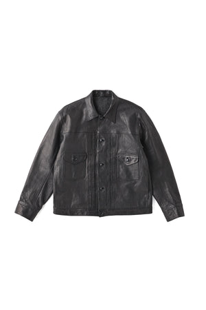 252OJ-JK18 - PATINA HORSE-HIDE JEAN JACKET