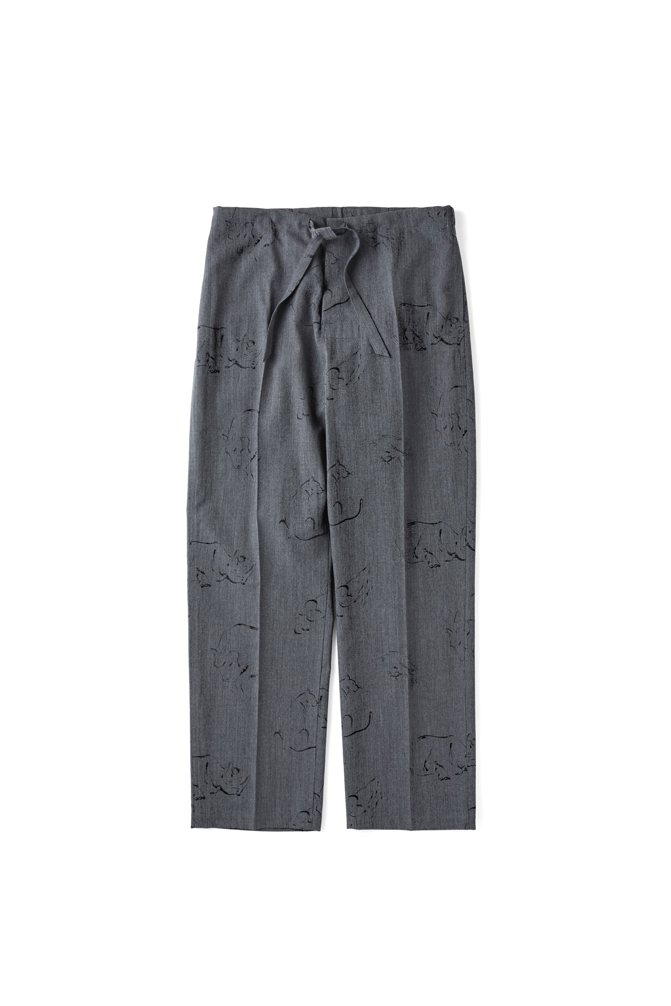 252OJ-PT06 - ORIGINAL PRINTED EASY TROUSER (Animal Drawing)