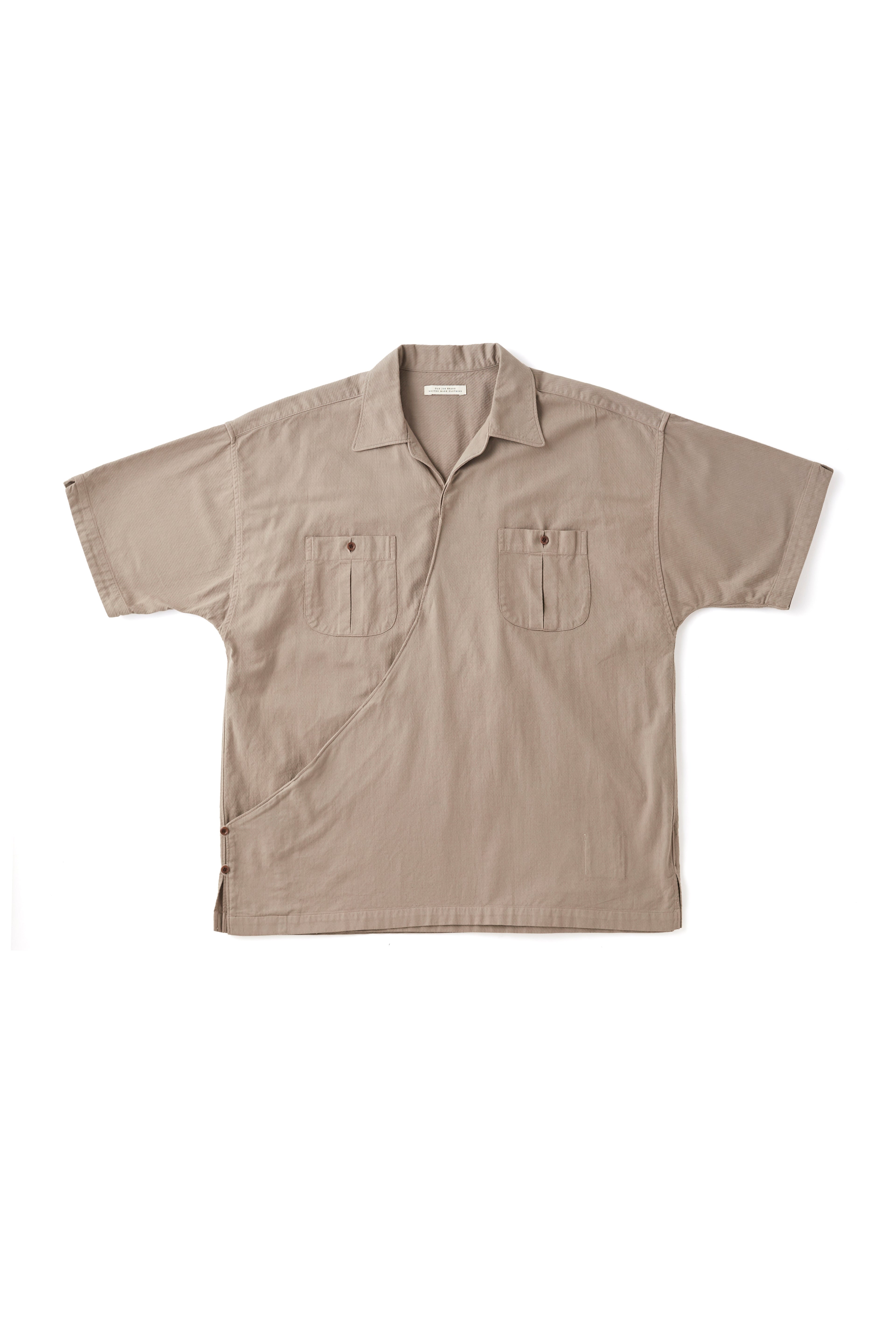 251OJ-SH12 - ASYMMETRY FRONT TUNIC SHIRTS (Short-Sleeve） – OLD