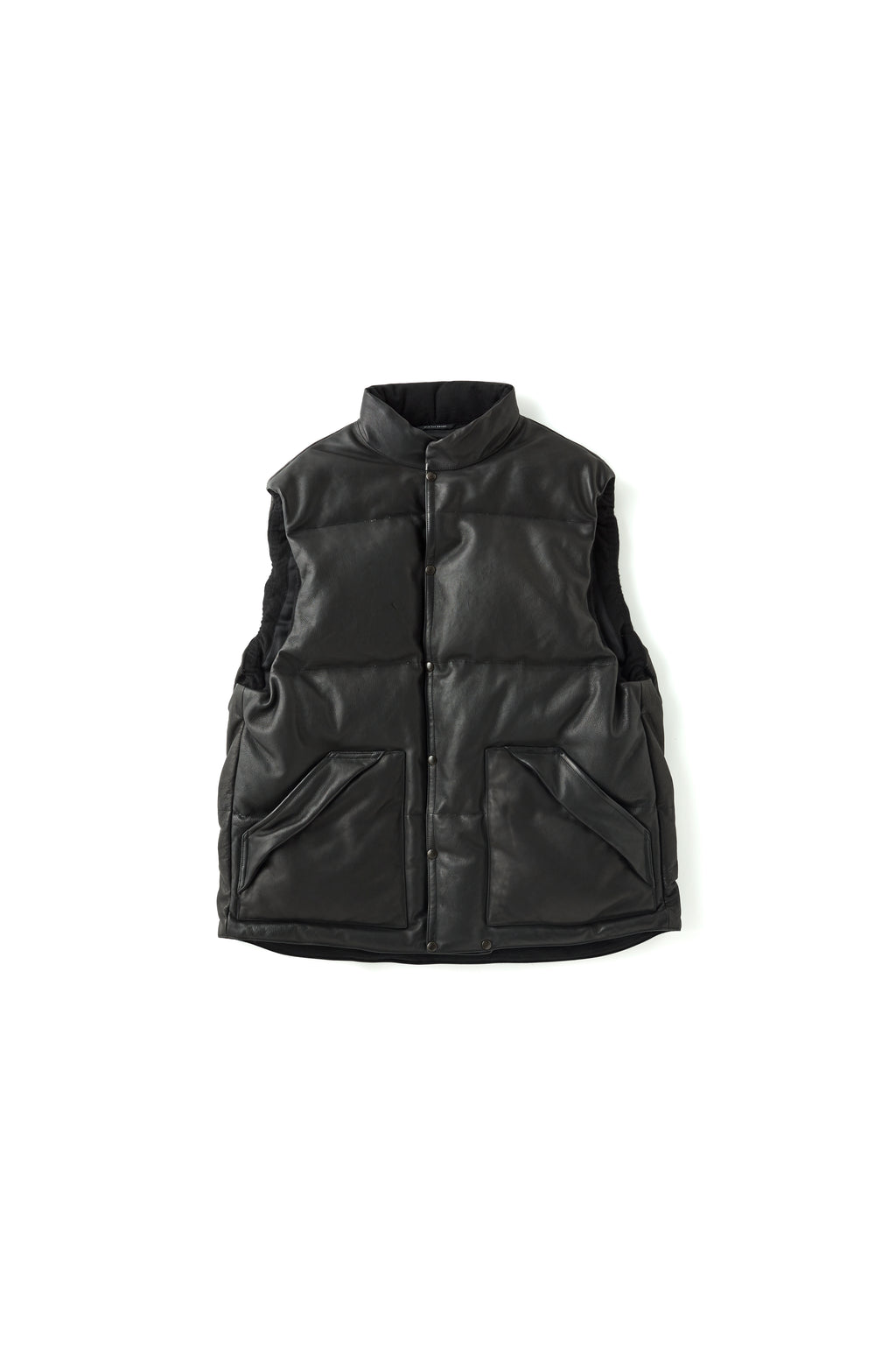 252OJ-VT04 - STUNNING LEATHER BLACKS VEST (ITALIAN CALF)