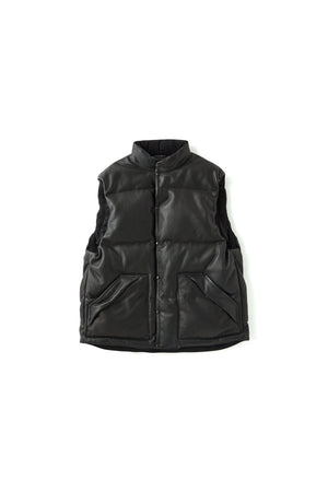252OJ-VT04 - STUNNING LEATHER BLACKS VEST (ITALIAN CALF)