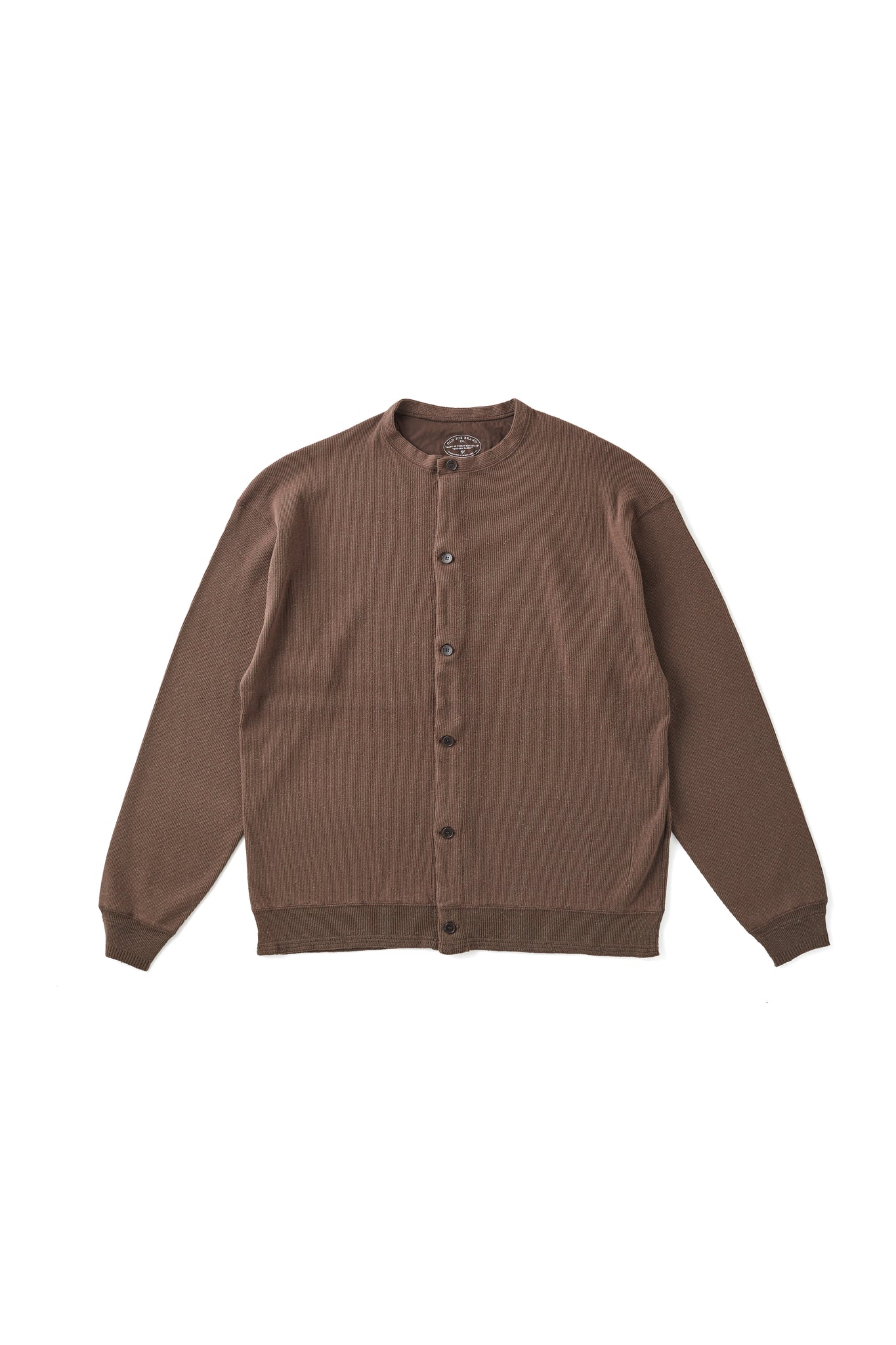 252OJ-CT02 - BUTTON FRONT SILK NEP RIBED SHIRTS