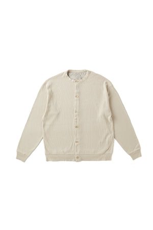 252OJ-CT02 - BUTTON FRONT SILK NEP RIBED SHIRTS