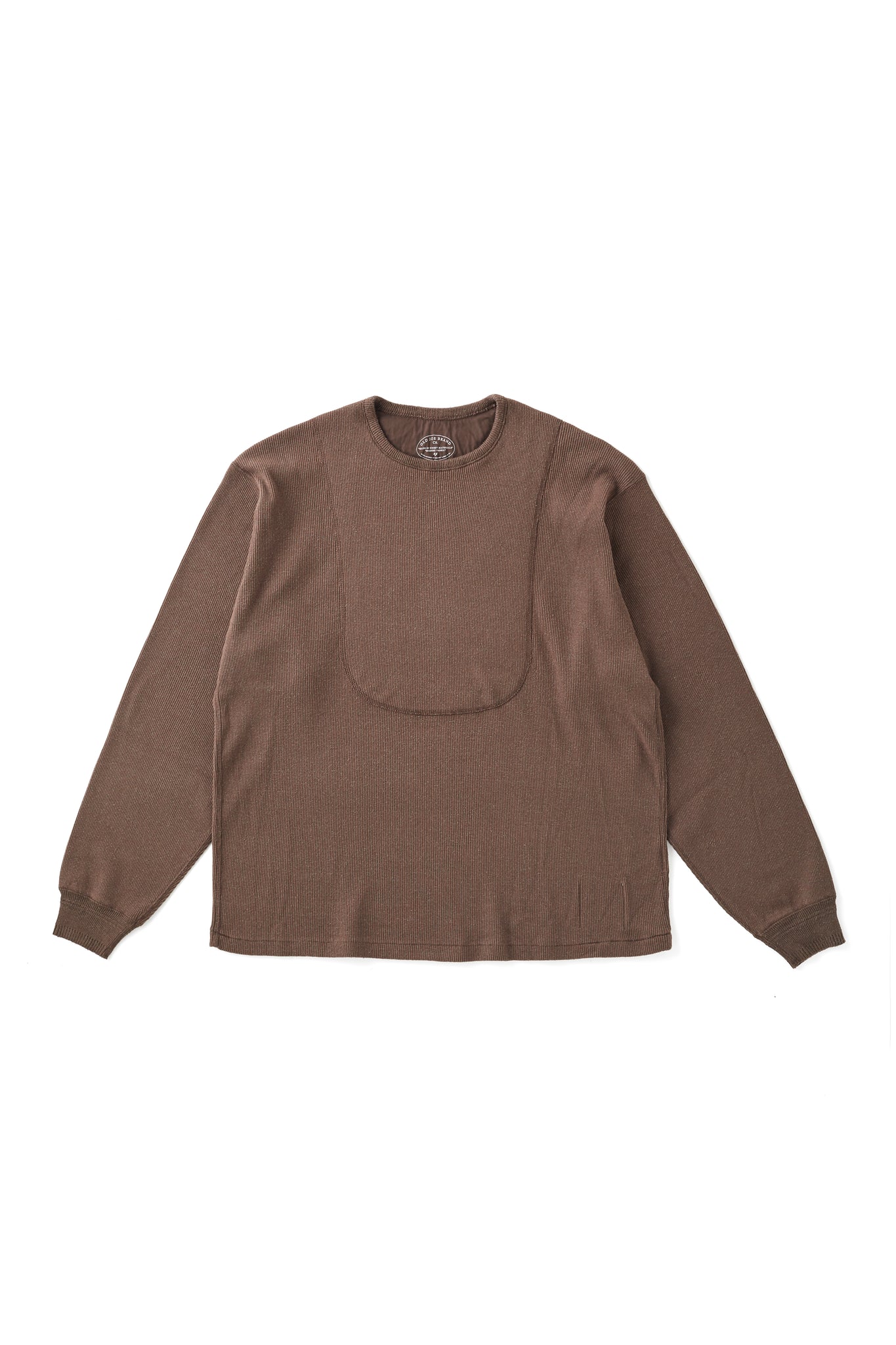 252OJ-CT01 - CREW-NECK SILK NEP RIBED TOPS