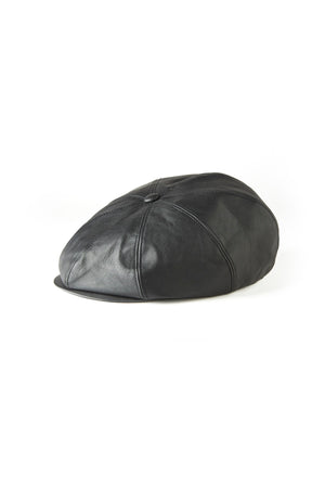 242OJ-HT06 - PATINA HORSE-HIDE PEAKED CAP(EAR GUARD)