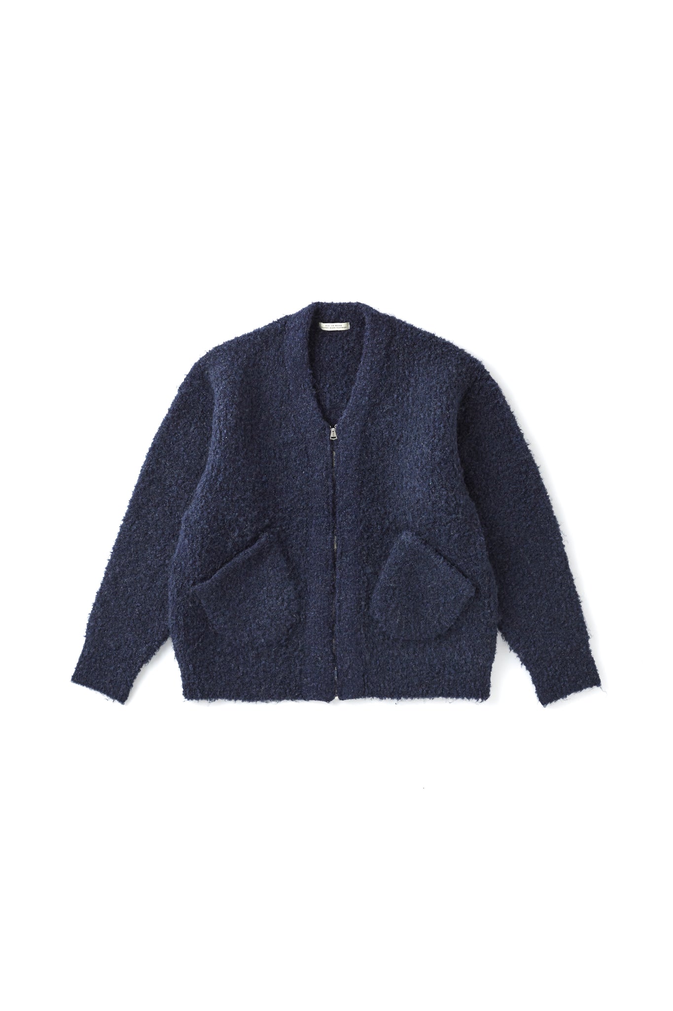 252OJ-KN05 - BOUCLE ALPAKA ZIP CARDIGAN