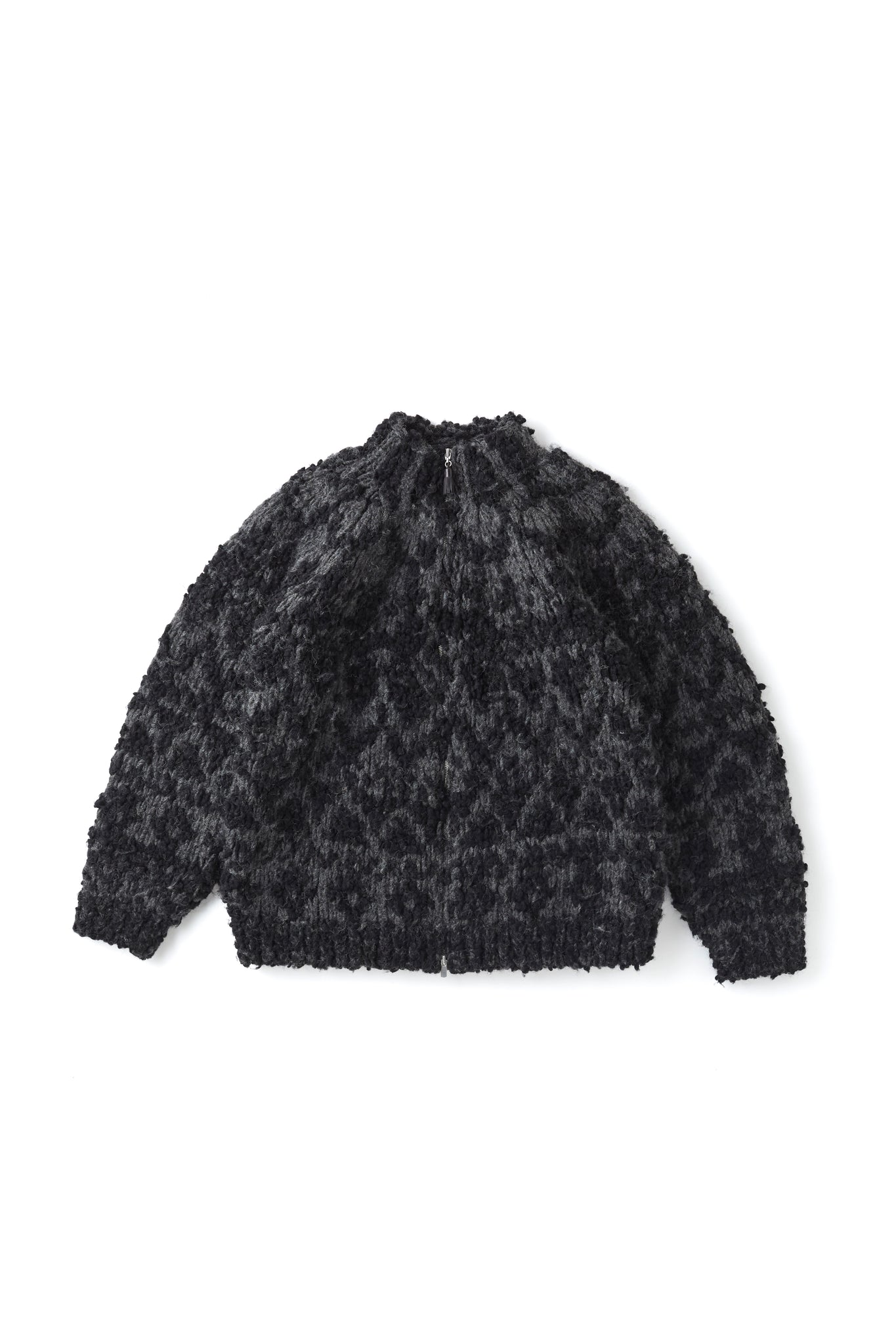 252OJ-KN06 - NORDIC PATTERN HAND SWEATER