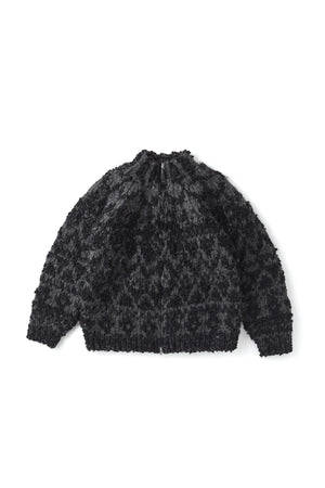 252OJ-KN06 - NORDIC PATTERN HAND SWEATER