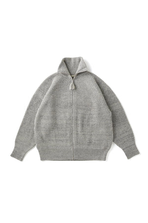 252OJ-KN02 - BLENDED KENPI ZIP SWEATER