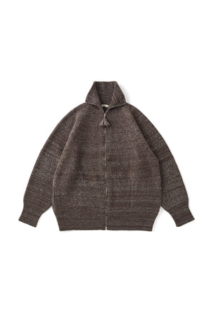 252OJ-KN02 - BLENDED KENPI ZIP SWEATER