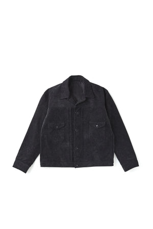 252OJ-JK11 - PRINTED CORDS JEAN JACKET