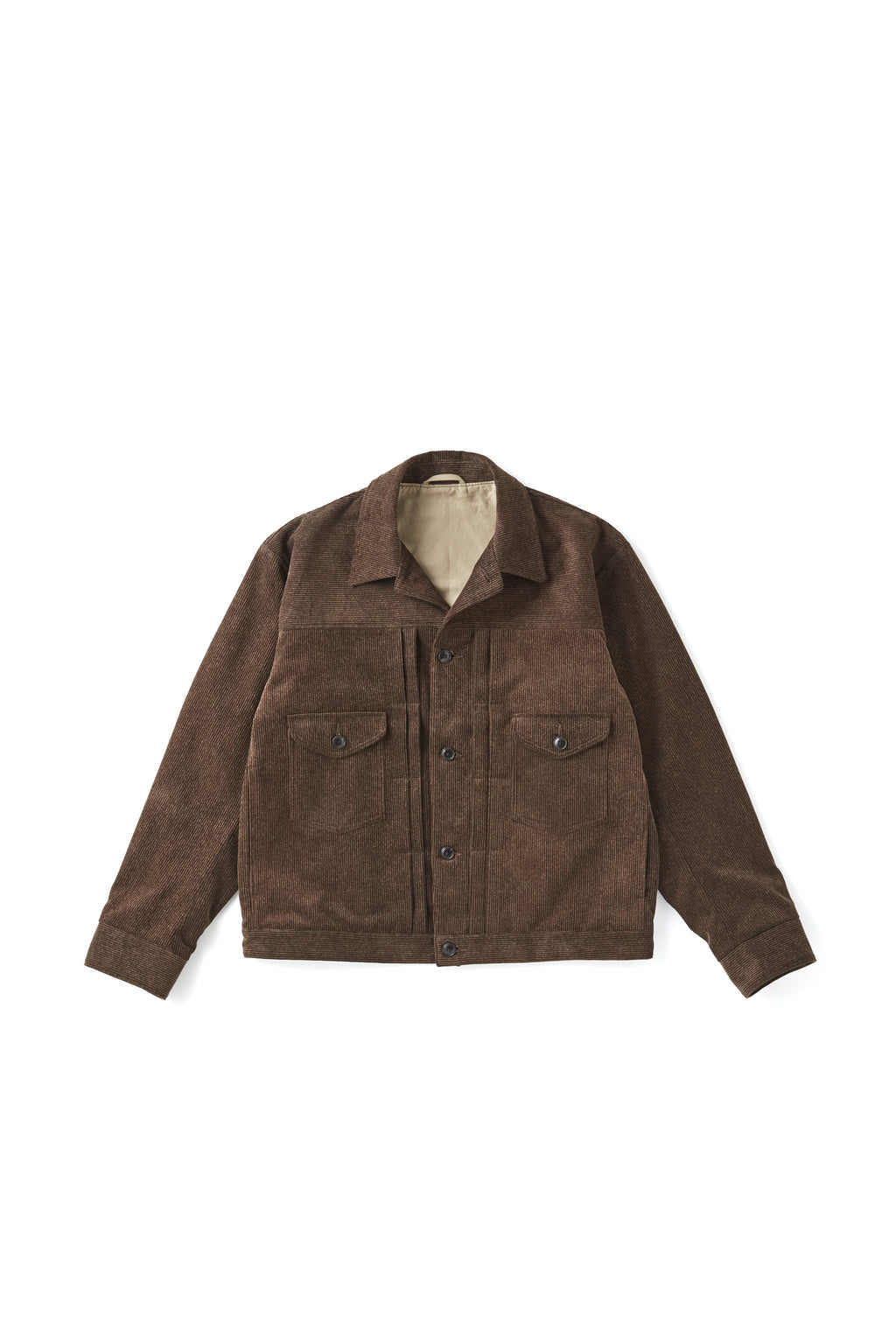 252OJ-JK11 - PRINTED CORDS JEAN JACKET