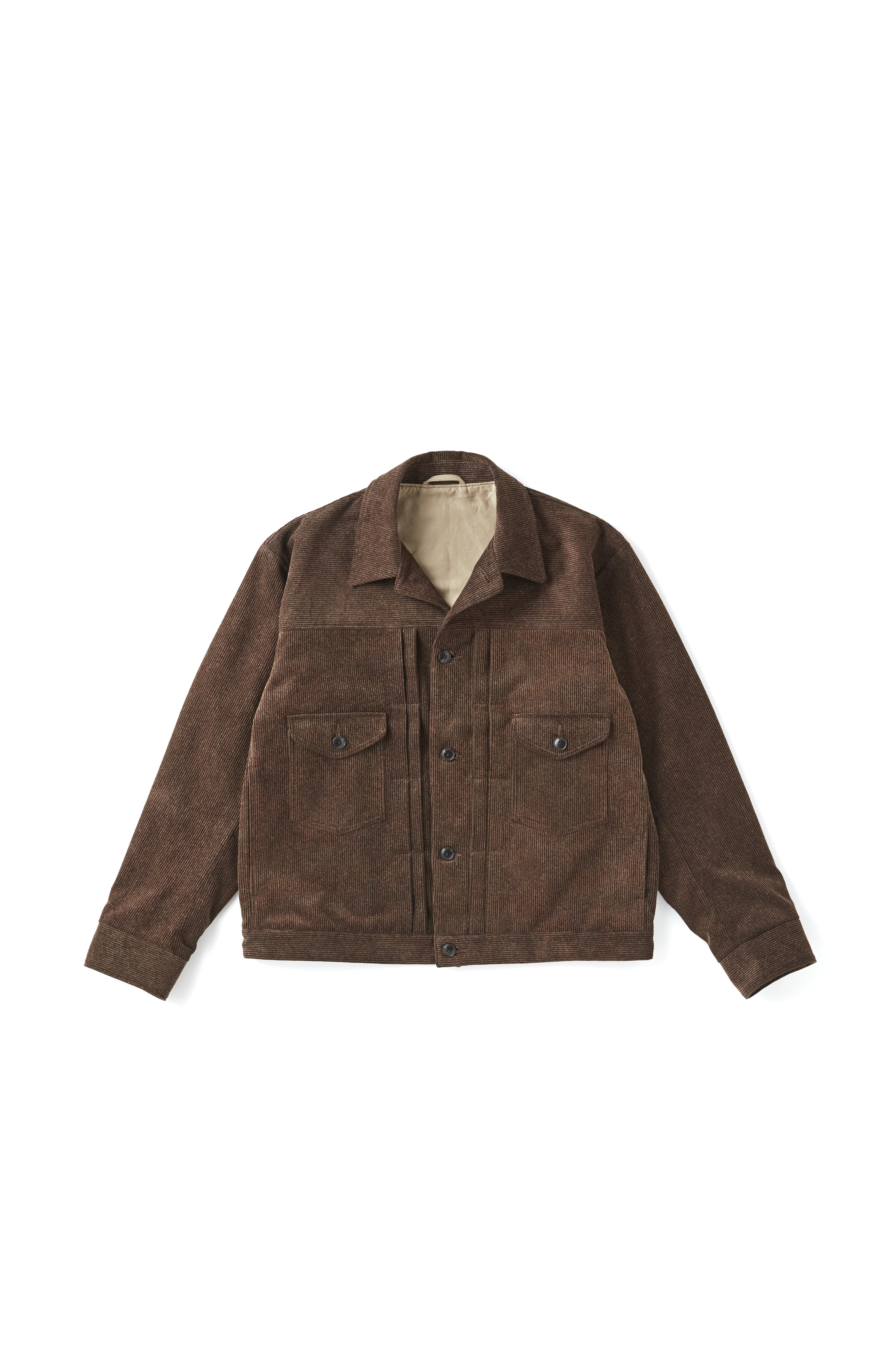 252OJ-JK11 - PRINTED CORDS JEAN JACKET – OLD JOE BRAND KOREA