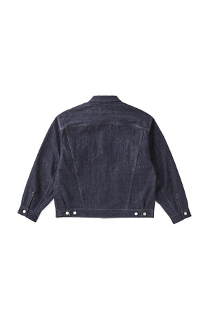 251OJ-JK17 - CURVED FLAP JEAN JACKET