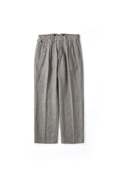 242OJ-PT01 - DOUBLE-PLEATED DRAPE TROUSER – OLD JOE BRAND KOREA