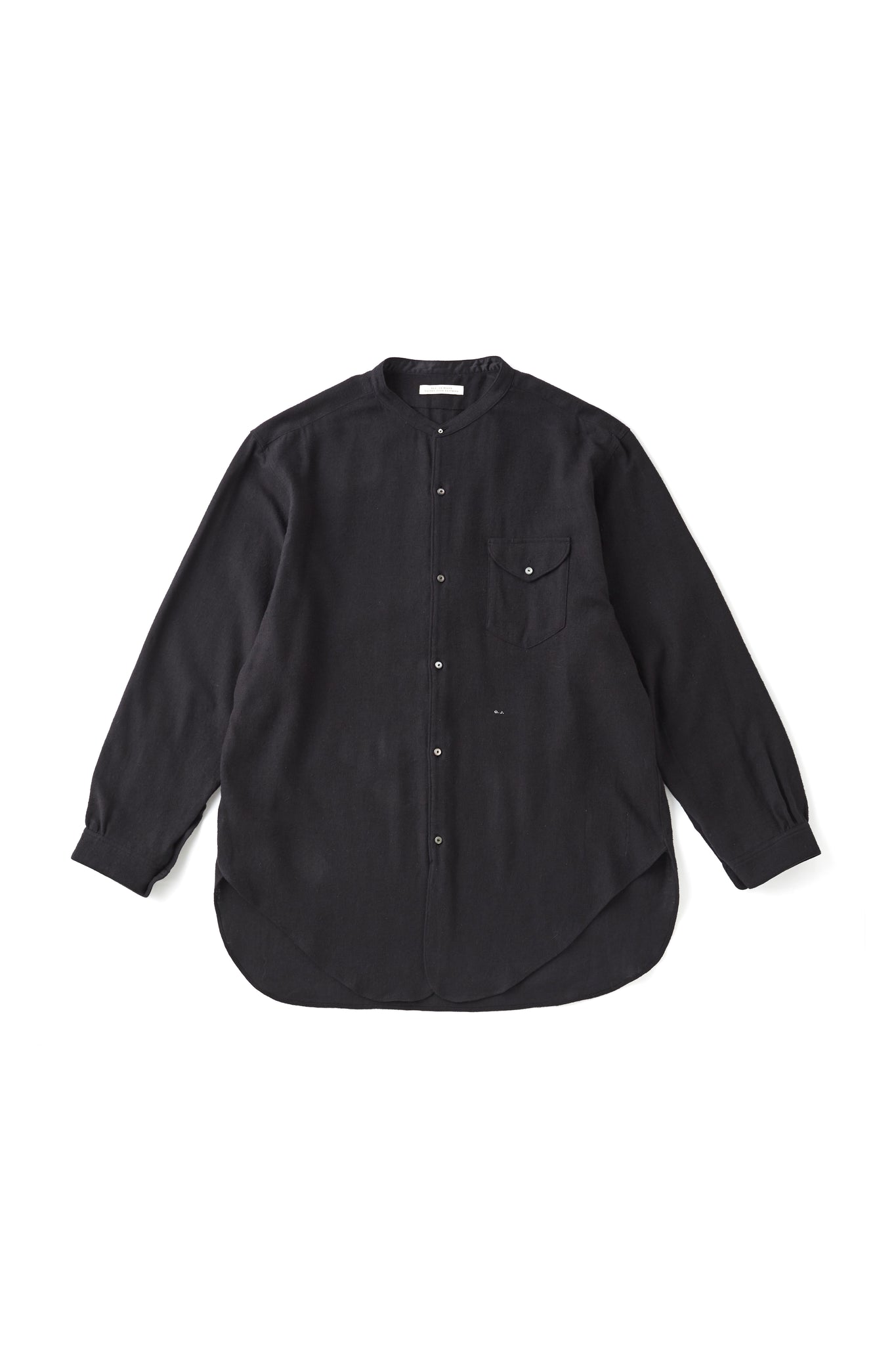 252OJ-SH01 - BAND COLLAR LONG TAIL SHIRTS