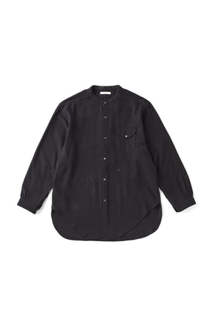 252OJ-SH01 - BAND COLLAR LONG TAIL SHIRTS